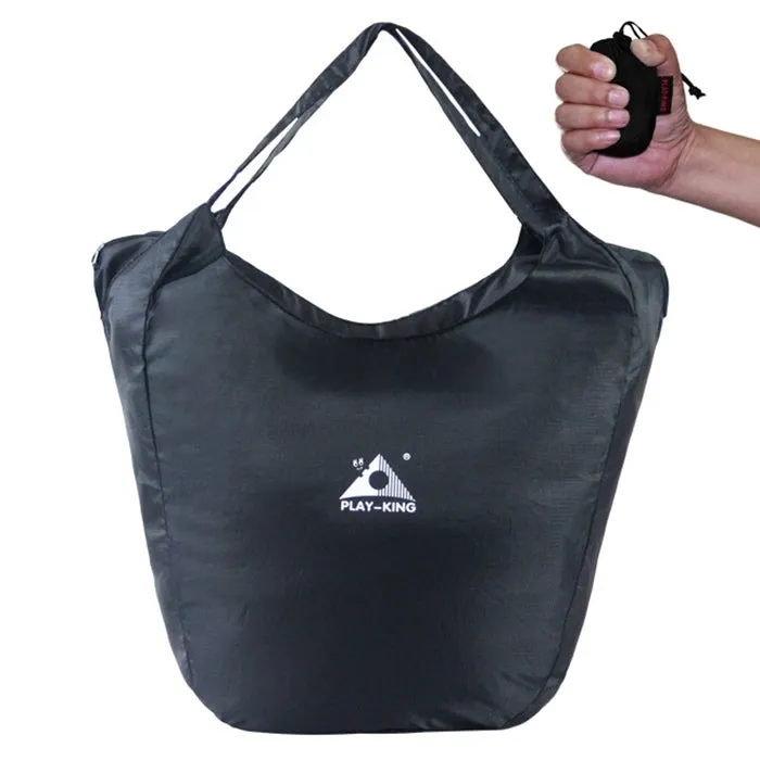 1329 Outdoor Climbing Portable Foldable Anti-splash Bag Ultralight Handheld Bag (Black)