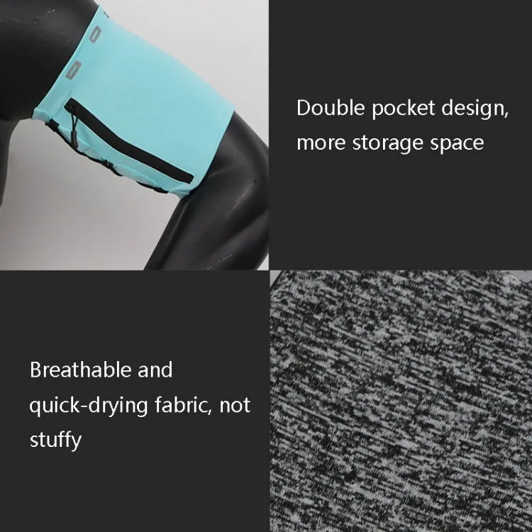 1940 Running Mobile Phone Arm Bag Elastic Sports Wrist Bag, Colour: Cyan (no Logo)