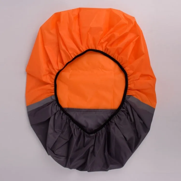 2 PCS Outdoor Mountaineering Color Matching Luminous Backpack Rain Cover, Size: L 45-55L(Gray   Red)