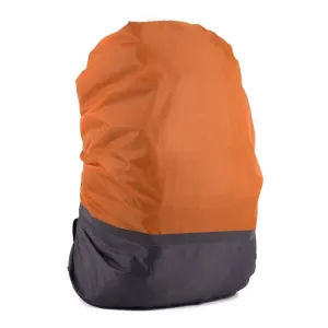 2 PCS Outdoor Mountaineering Color Matching Luminous Backpack Rain Cover, Size: S 18-30L(Gray   Orange)