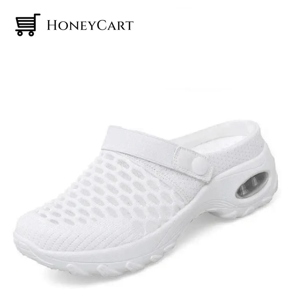 2023 New Women Shoes Casual Increase Cushion Sandals Non-slip Platform Sandal For Women Breathable Mesh Outdoor Walking Slippers