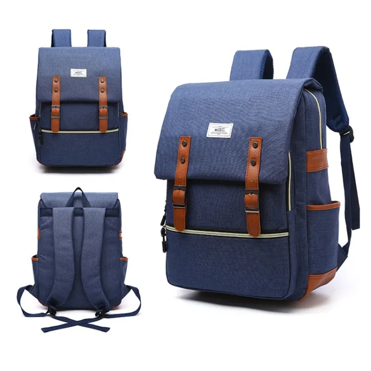 203 Outdoor Travel Shoulders Bag Computer Backpack with External USB Charging Port(Blue)