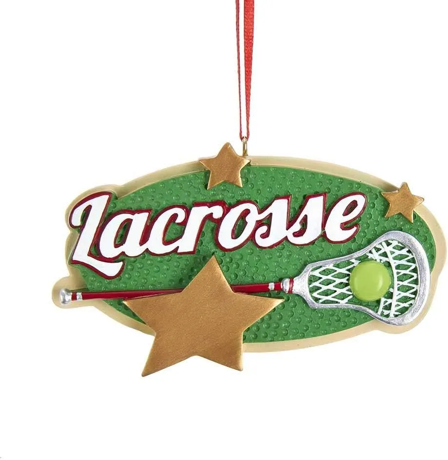 2.5" Lacrosse Ornament - Free Personalization