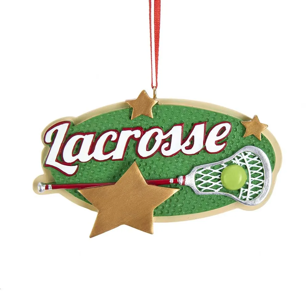 2.5" Lacrosse Ornament - Free Personalization