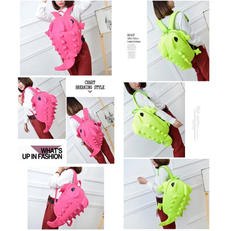 3D Animal Backpack Dinosaur Shape Cartoon School Bags Teenager Schoolbag(Gery)