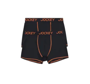 4 x Mens Jockey Performance Active Micro Trunks Black Underwear