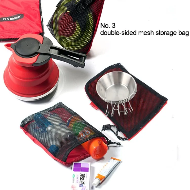 5 in 1 Multi-function Travel Portable Storage Camping Accessories Sorting Net Bag Set