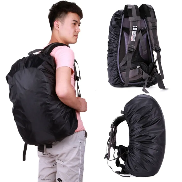 55-60L Adjustable Waterproof Dustproof Backpack  Rain Cover Portable Ultralight Protective Cover(Black)