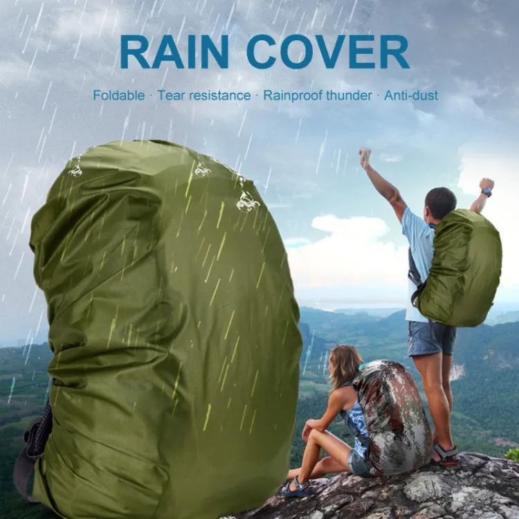 55-60L Adjustable Waterproof Dustproof Backpack  Rain Cover Portable Ultralight Protective Cover(Black)