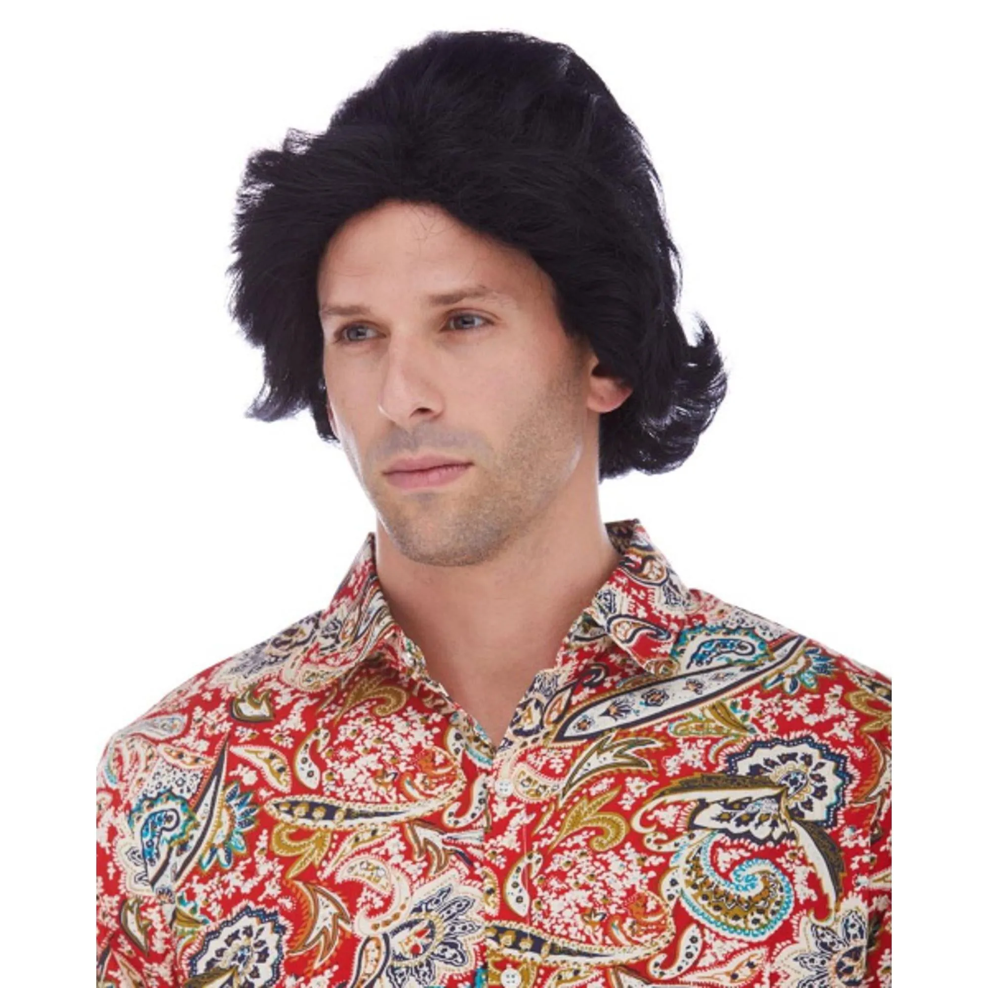 70'S Layered Wig Male-Black