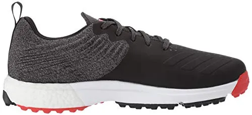 adidas Men's Adipower 4ORGED S Golf Shoe, core Black/red/FTWR White, 7.5 M US