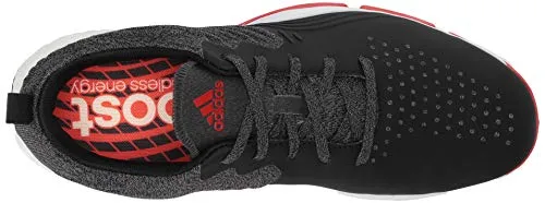 adidas Men's Adipower 4ORGED S Golf Shoe, core Black/red/FTWR White, 7.5 M US