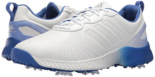 adidas Women's W Response Bounce Golf Shoe, FTWR White/FTWR White/hi-res Blue, 7 Medium US