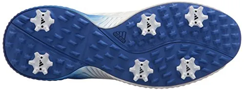 adidas Women's W Response Bounce Golf Shoe, FTWR White/FTWR White/hi-res Blue, 7 Medium US