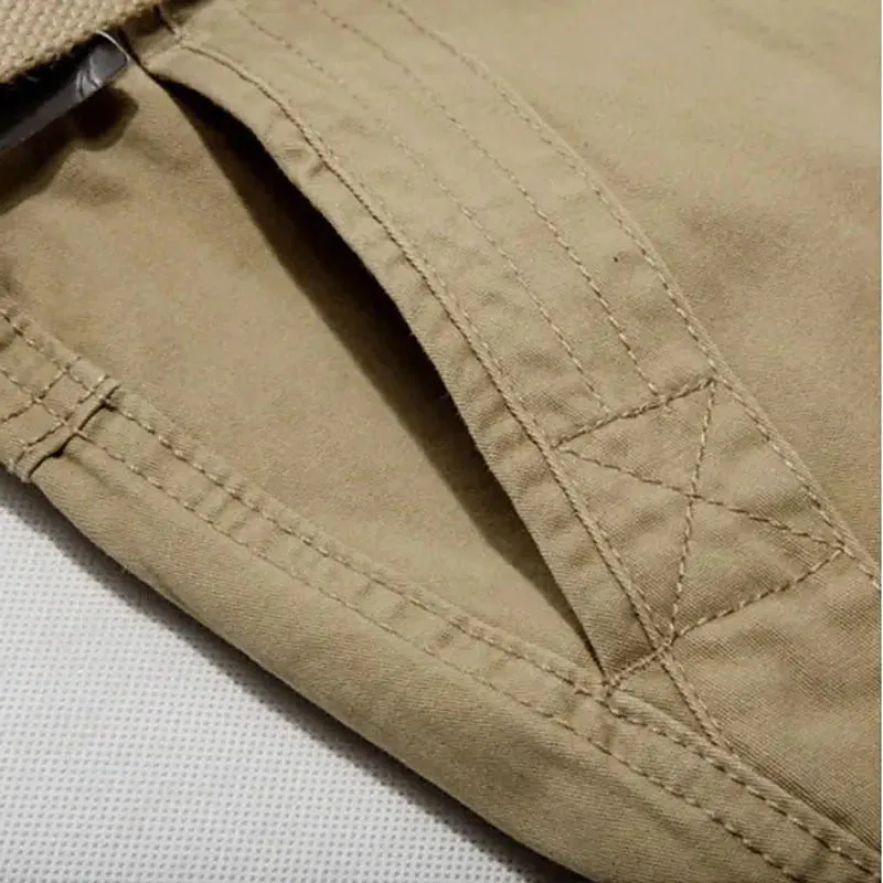 Adventure Ready Men's Cotton Cargo Shorts with Zipper and Flap Pockets