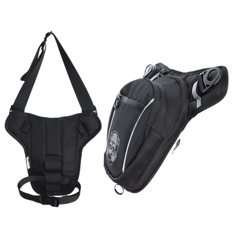 AFISHTOUR FM2034 2L Outdoor Sports Waterproof Bag Cycling Leg Bag Crossbody Bag(Black)