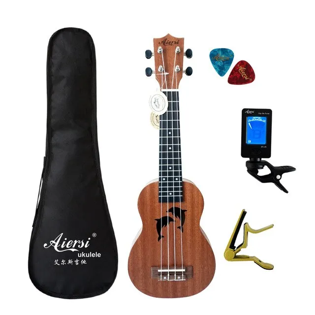 Aiersi brand 21 inch ukelele mahogany Soprano ukulele musical instrument guitar