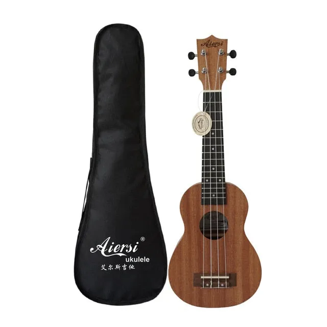 Aiersi brand 21 inch ukelele mahogany Soprano ukulele musical instrument guitar