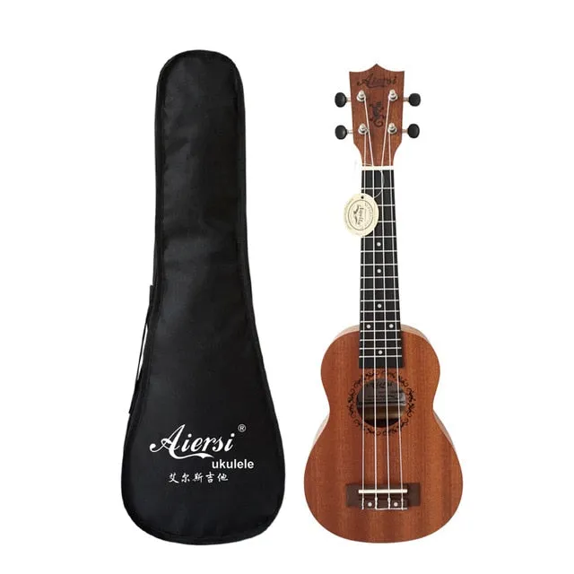 Aiersi brand 21 inch ukelele mahogany Soprano ukulele musical instrument guitar