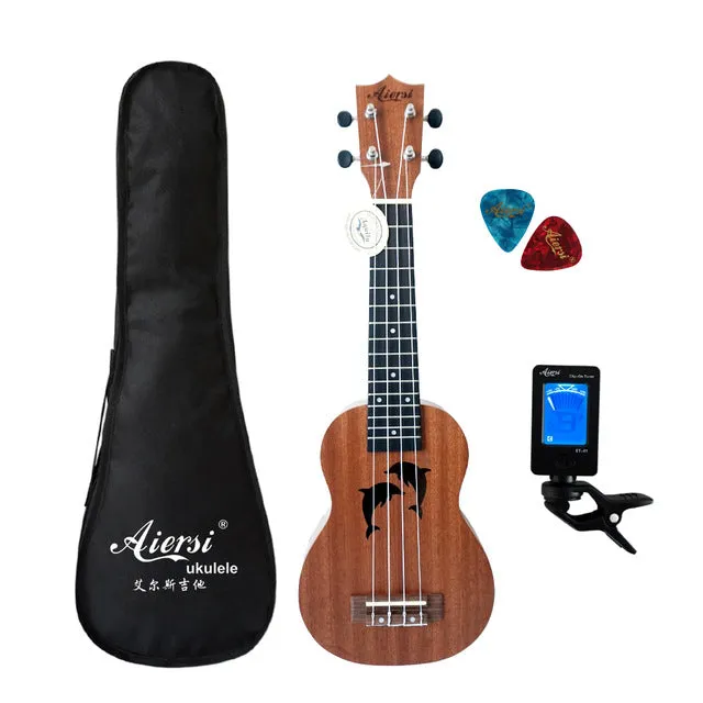 Aiersi brand 21 inch ukelele mahogany Soprano ukulele musical instrument guitar