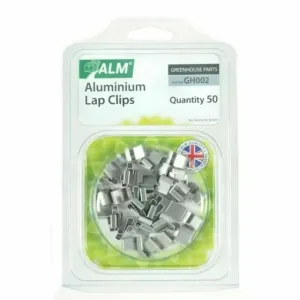 Alm Greenhouse Parts - 50 Aluminium Lap Clips Part No. GH002