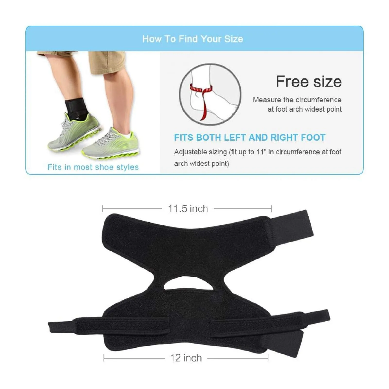 Ankle Brace for Women & Men, Breathable Ankle Support for Plantar Fasciitis, Adjustable Ankle Wrap for Heel Pain, Sprained Ankle, Speed Recovery