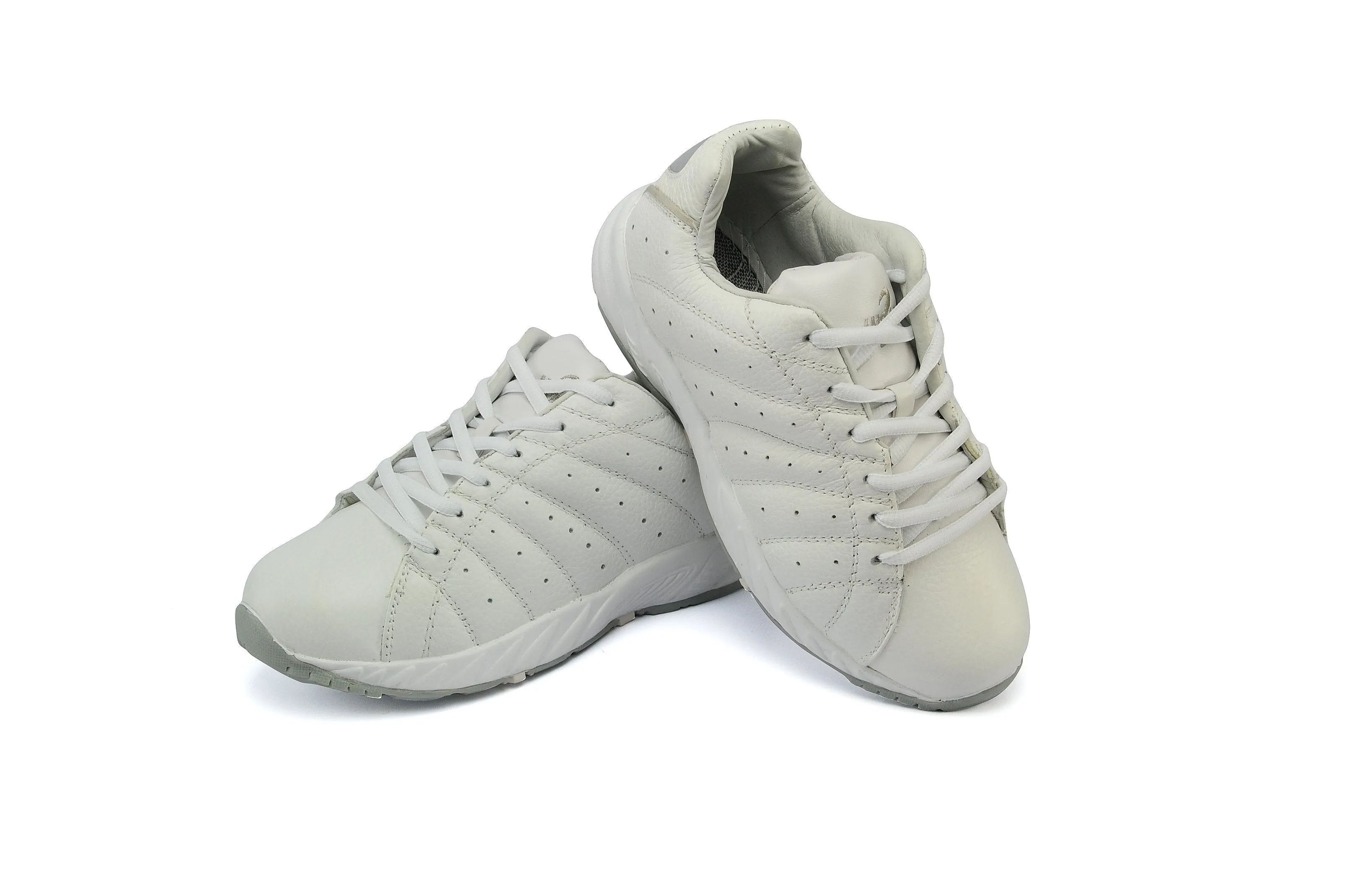 Answer2 447-3 White/Silver - Women's Athletic Walking Shoes