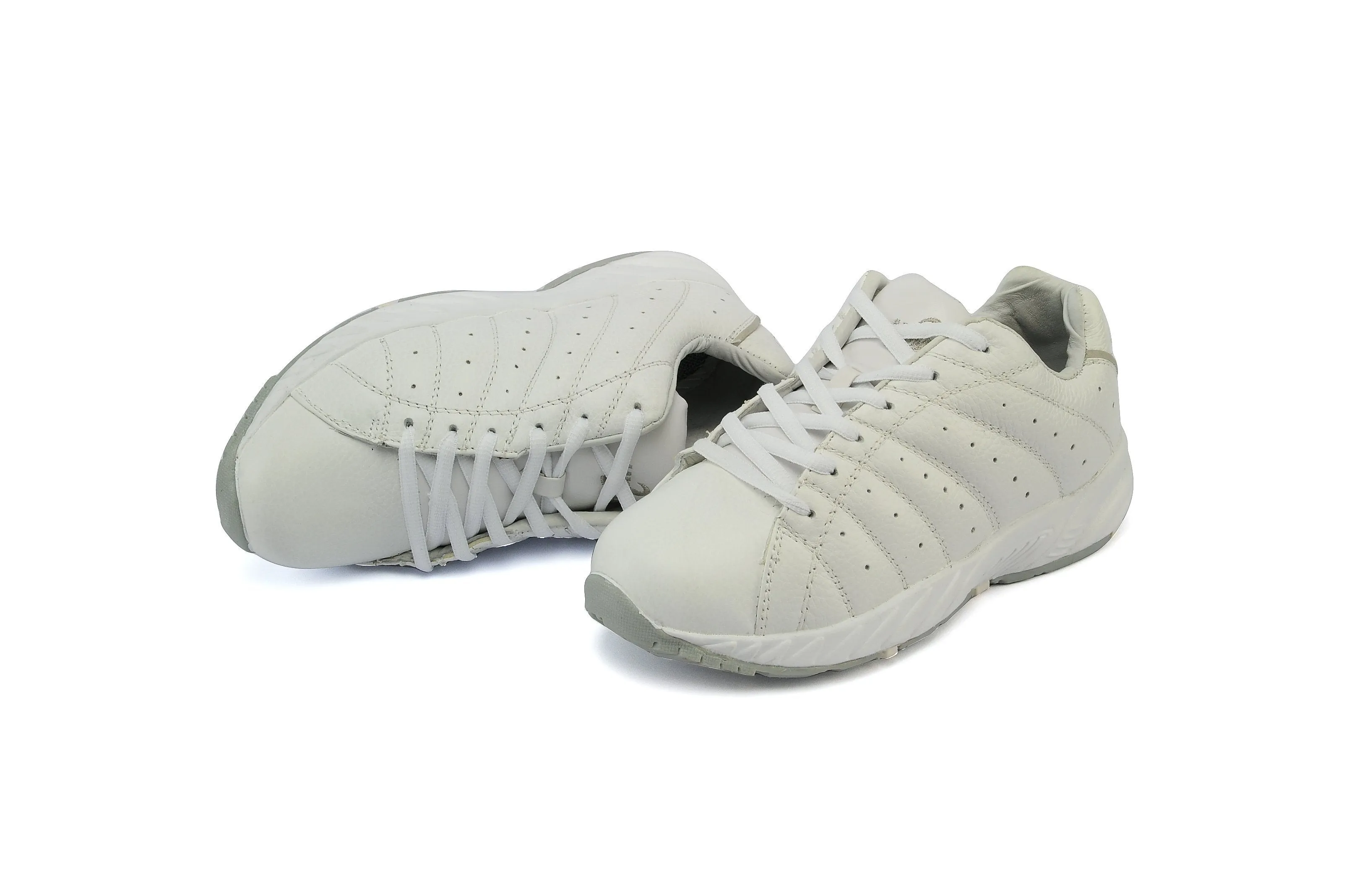 Answer2 447-3 White/Silver - Women's Athletic Walking Shoes