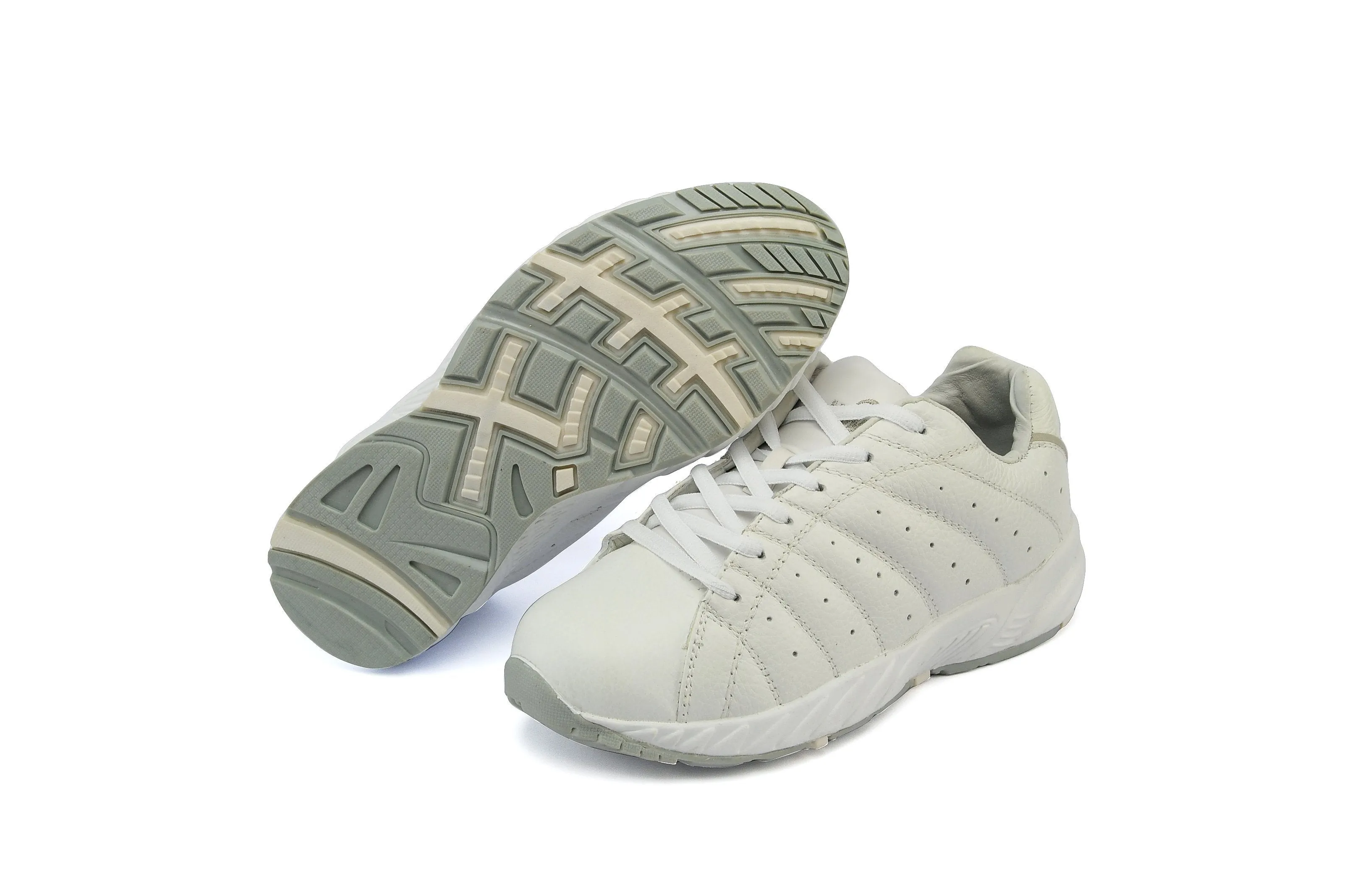 Answer2 447-3 White/Silver - Women's Athletic Walking Shoes