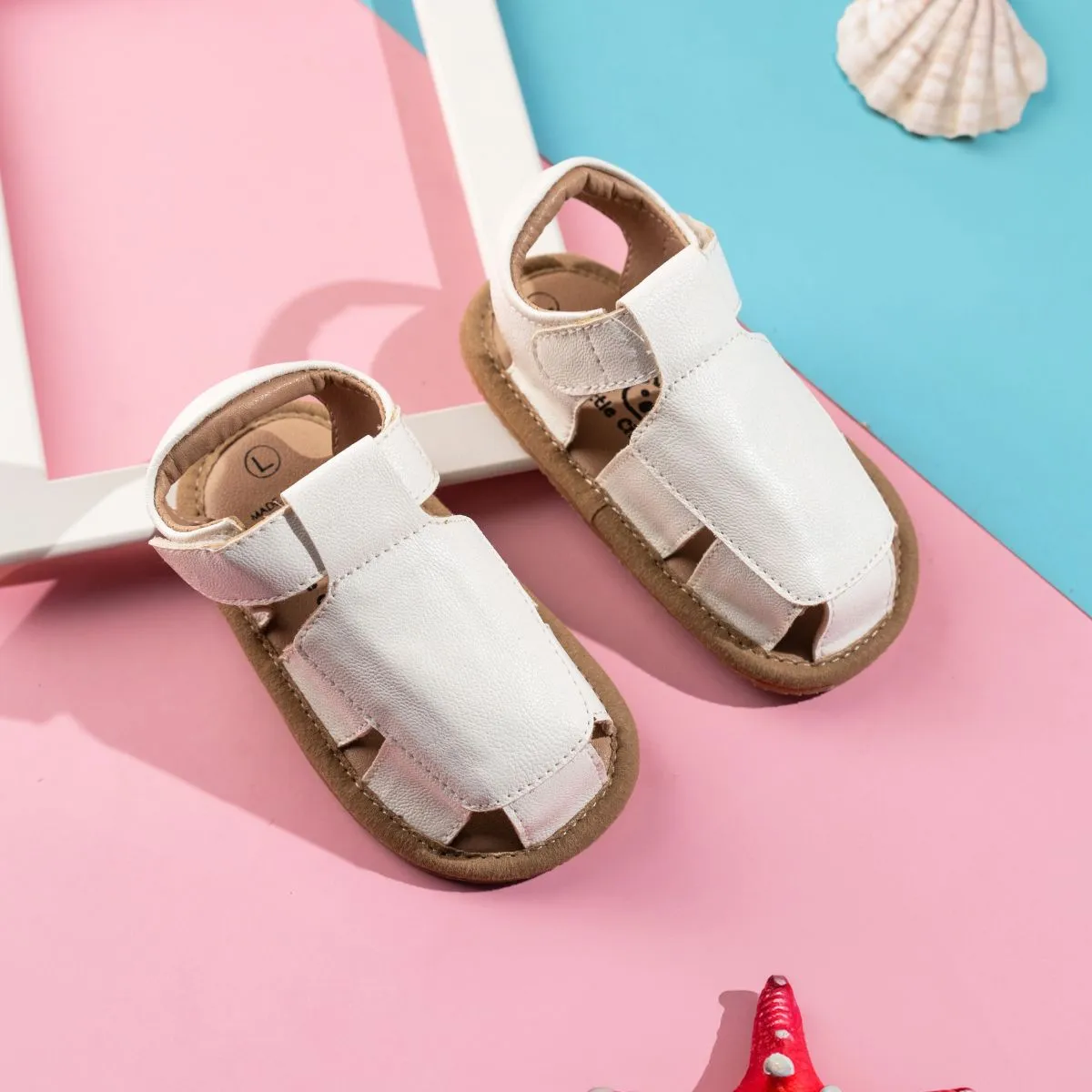 Archie Soft Sole Sandals - White