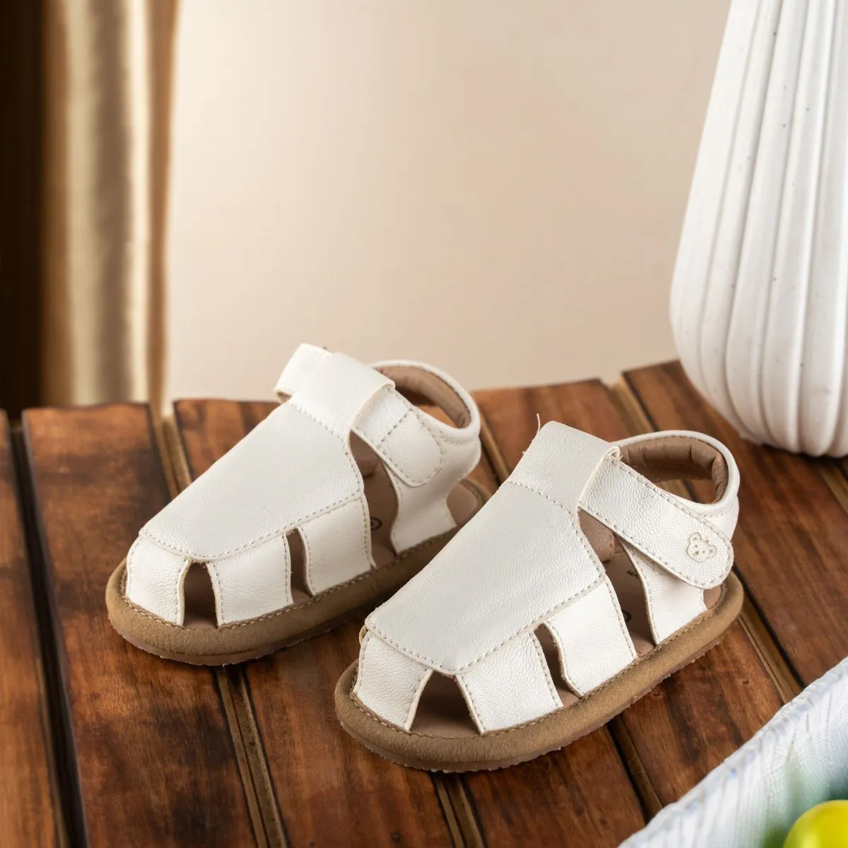 Archie Soft Sole Sandals - White