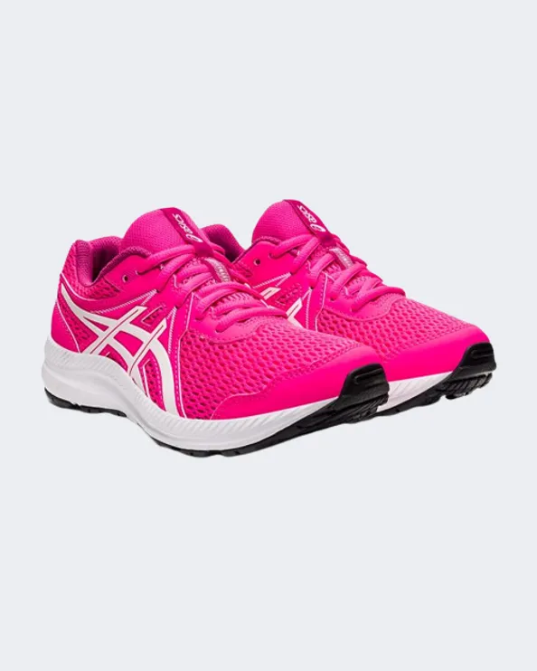 Asics Contend 7 Gs Gs-Girls Running Shoes Pink/White 1014A192-700