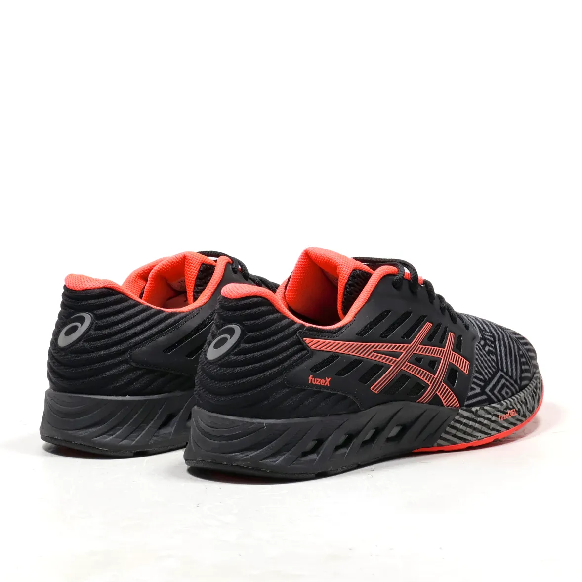 Asics Fuzex Sport Shoes Fabric Black Colour For Men