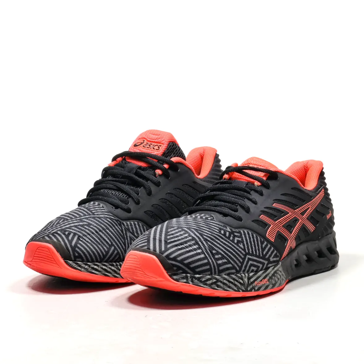 Asics Fuzex Sport Shoes Fabric Black Colour For Men