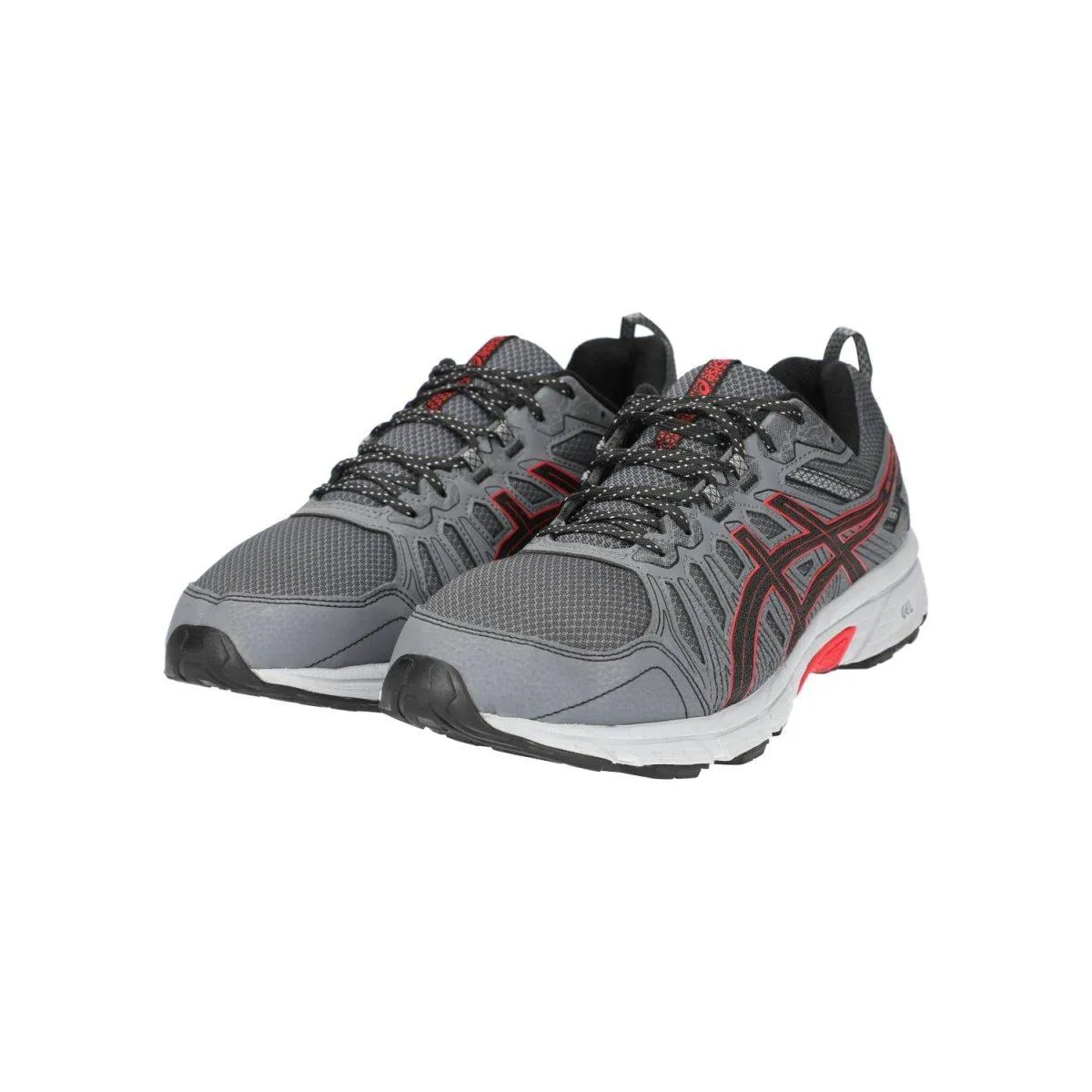 Asics Gel Venture 7 Running Sport Shoes Fabric Grey Colour For Men