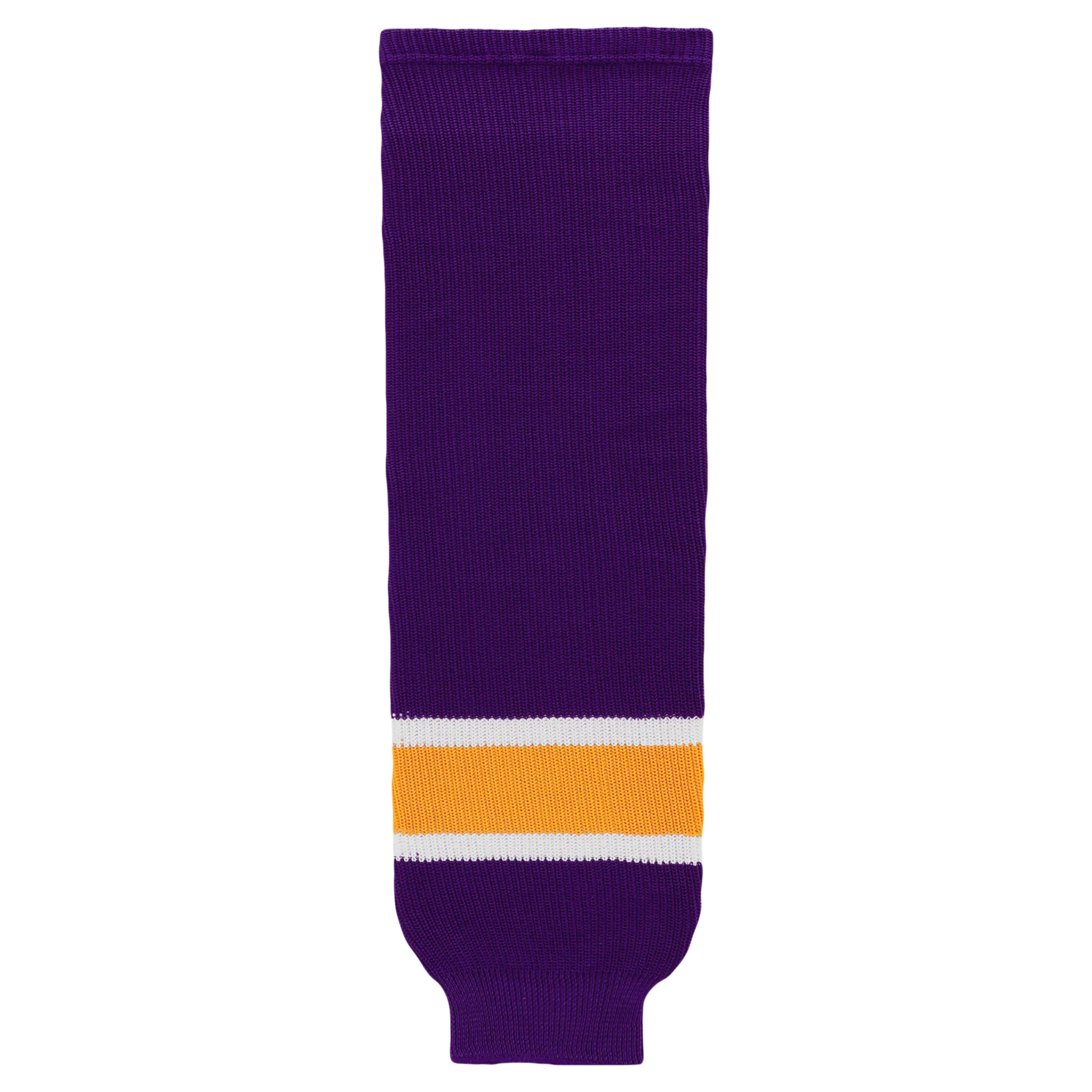 Athletic Knit (AK) HS630-751 Vintage Los Angeles Kings Purple Knit Ice Hockey Socks