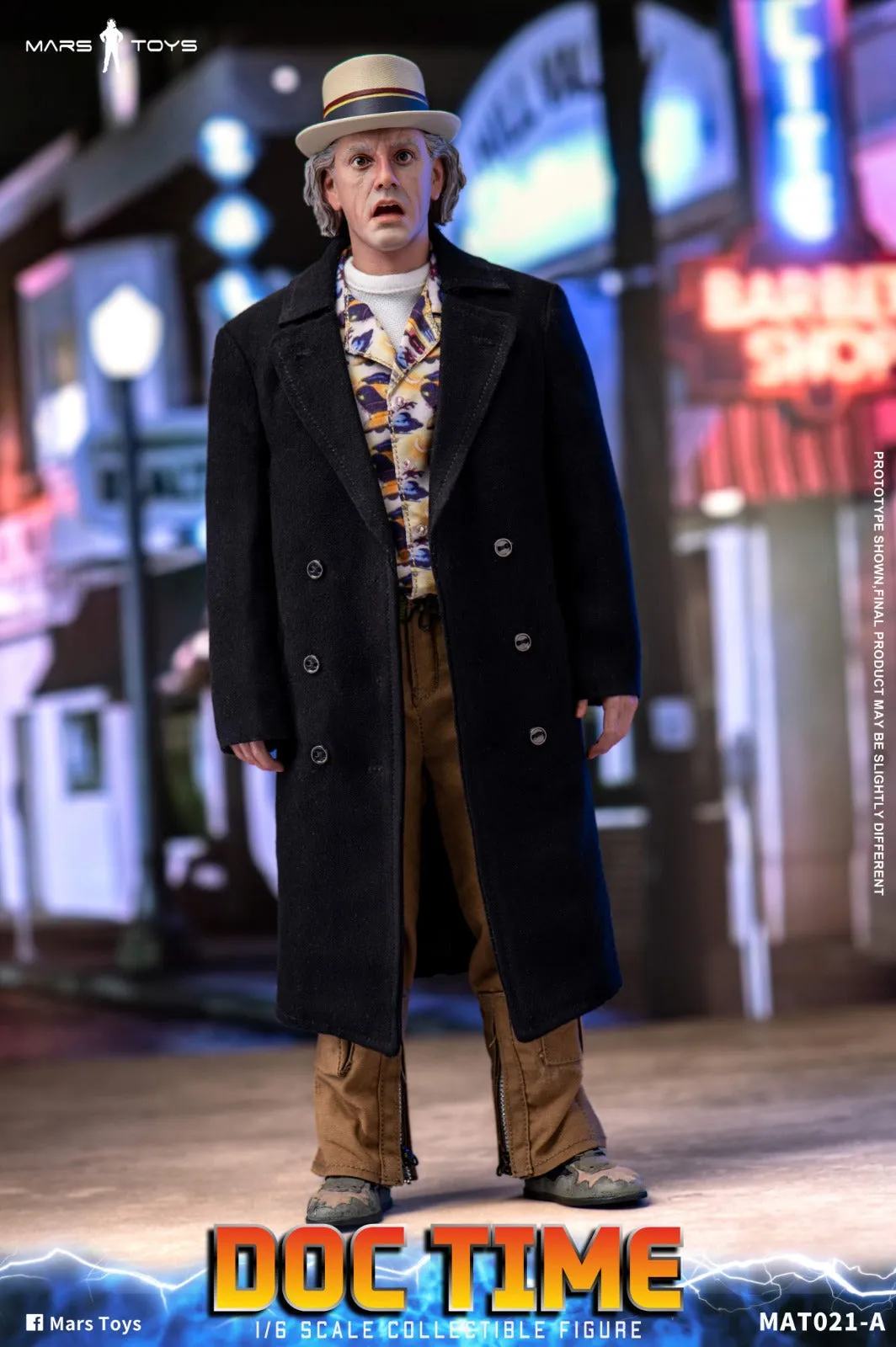 Back To The Future II: Doc Time Emmett Brown with Extra Head Sculpt