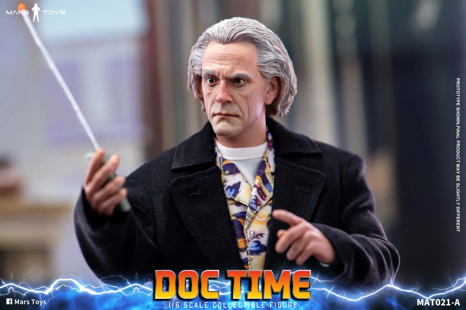 Back To The Future II: Doc Time Emmett Brown with Extra Head Sculpt