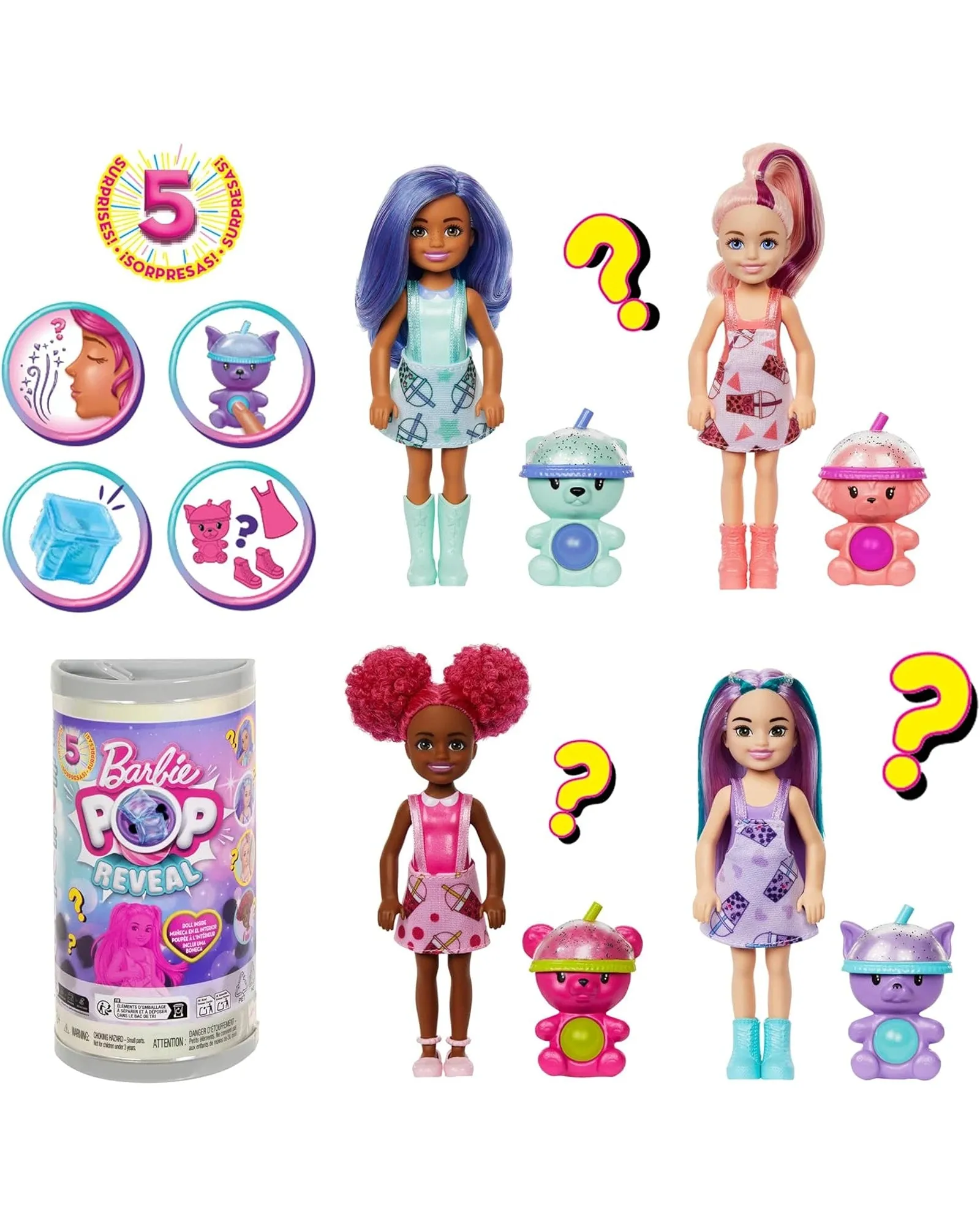 Barbie Pop Reveal Chelsea Boba Series - Assorted