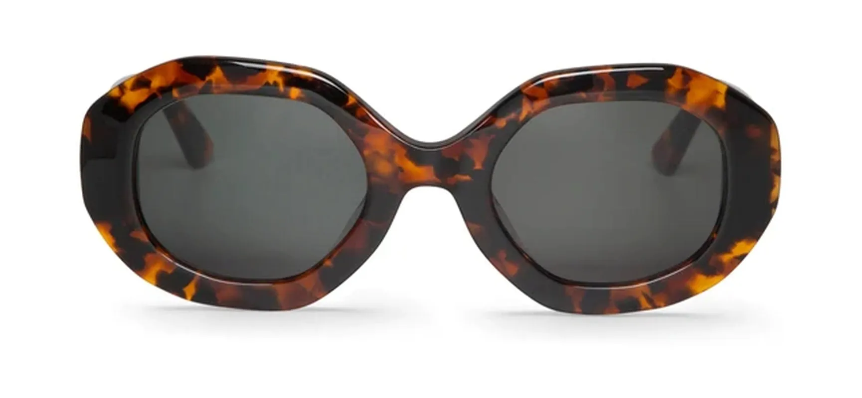 BAT1-11 Brown Acetate Geometric Glasses for Unisex