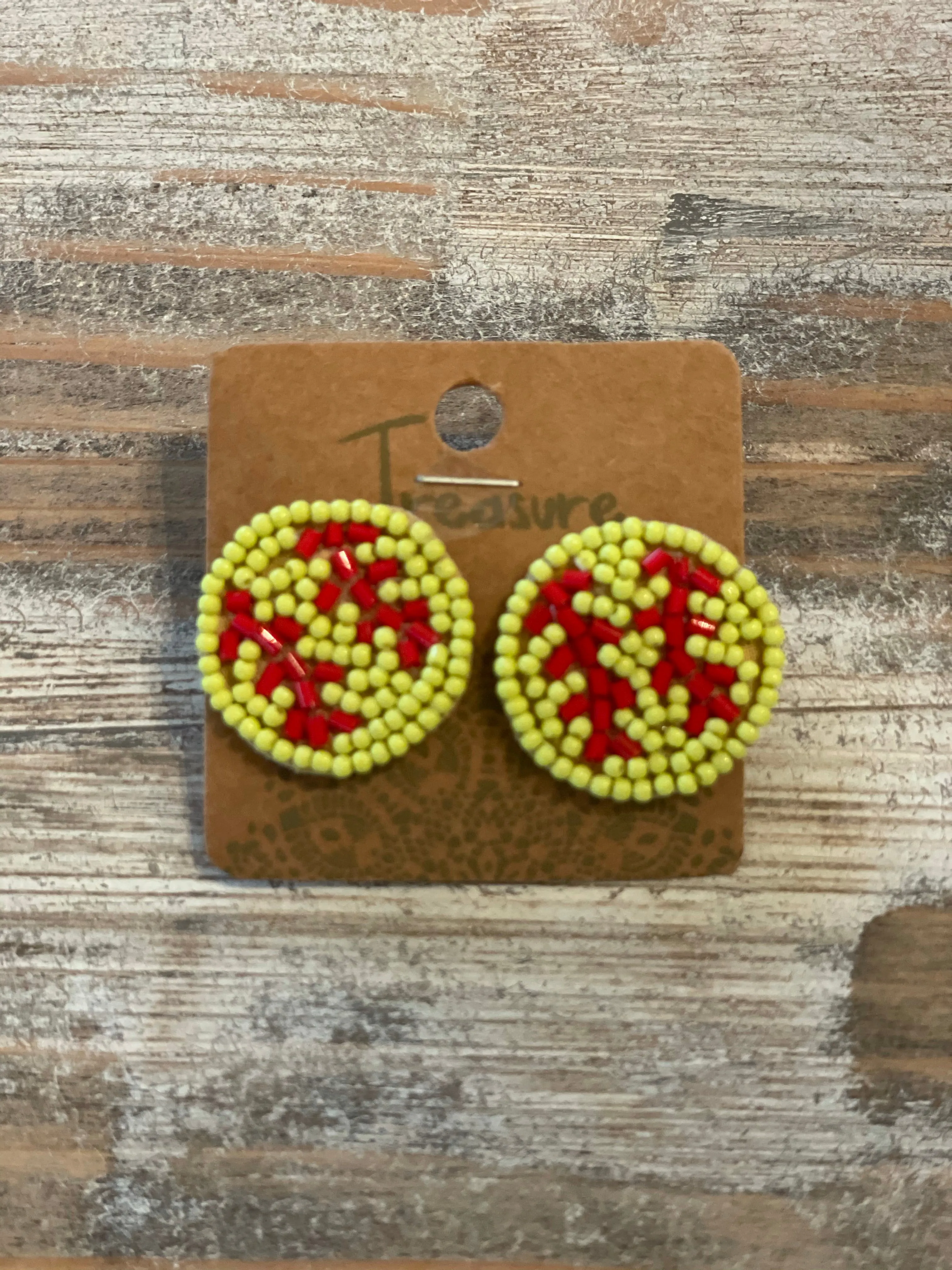 Beaded Sports Earrings