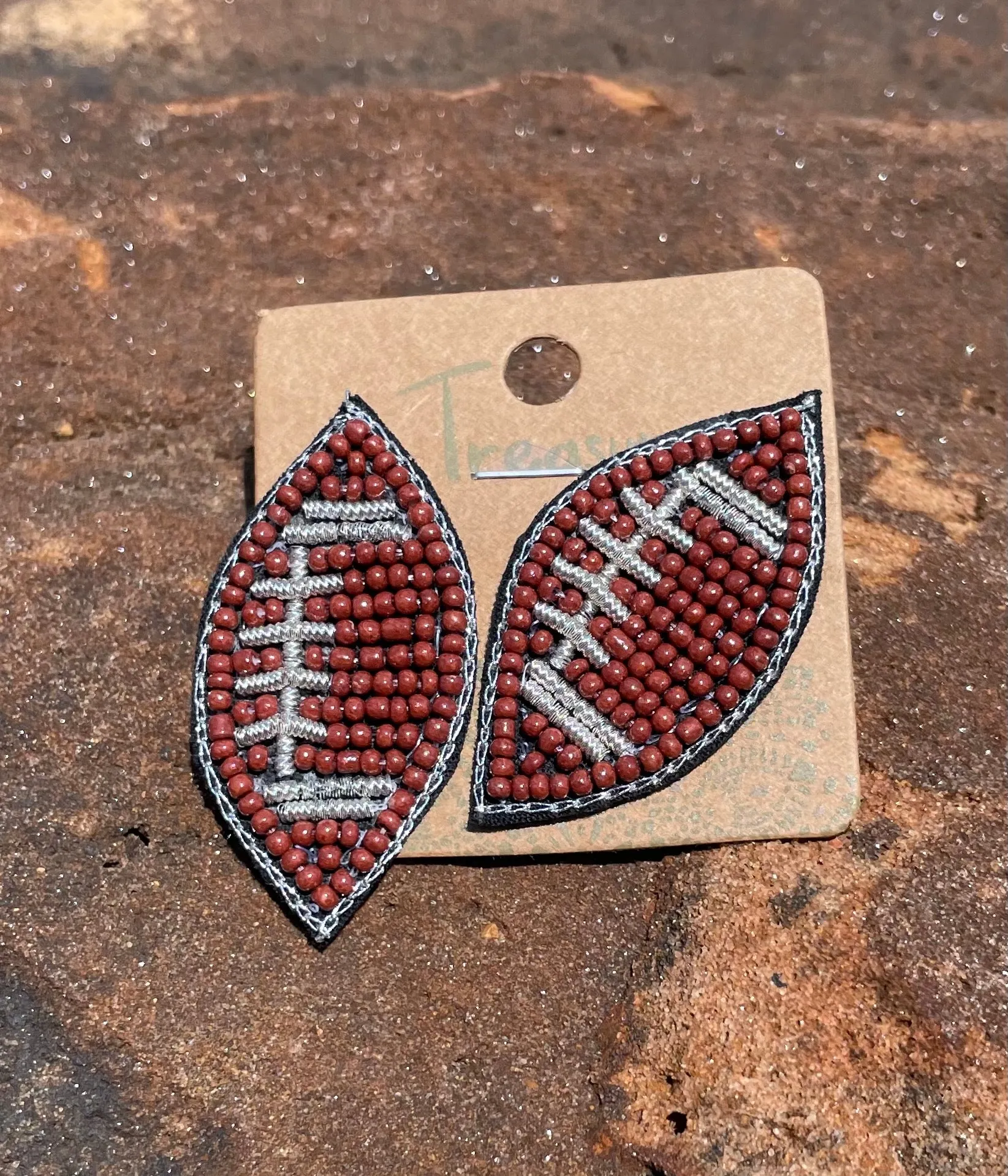 Beaded Sports Earrings