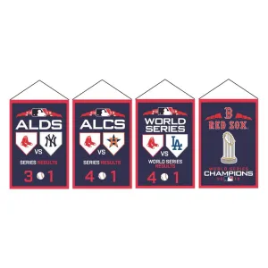 Boston Red Sox Winning Streak 2018 World Series Rafter Banner Replica Pack