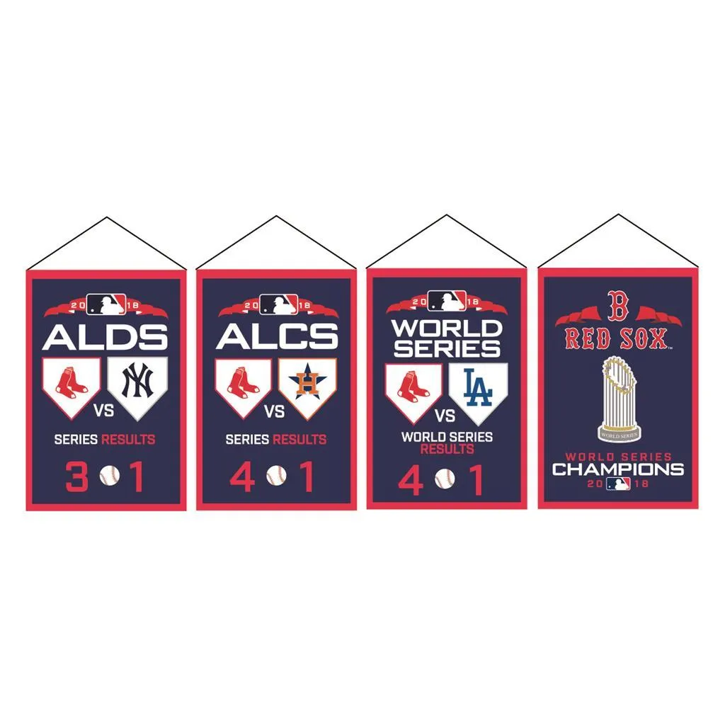 Boston Red Sox Winning Streak 2018 World Series Rafter Banner Replica Pack