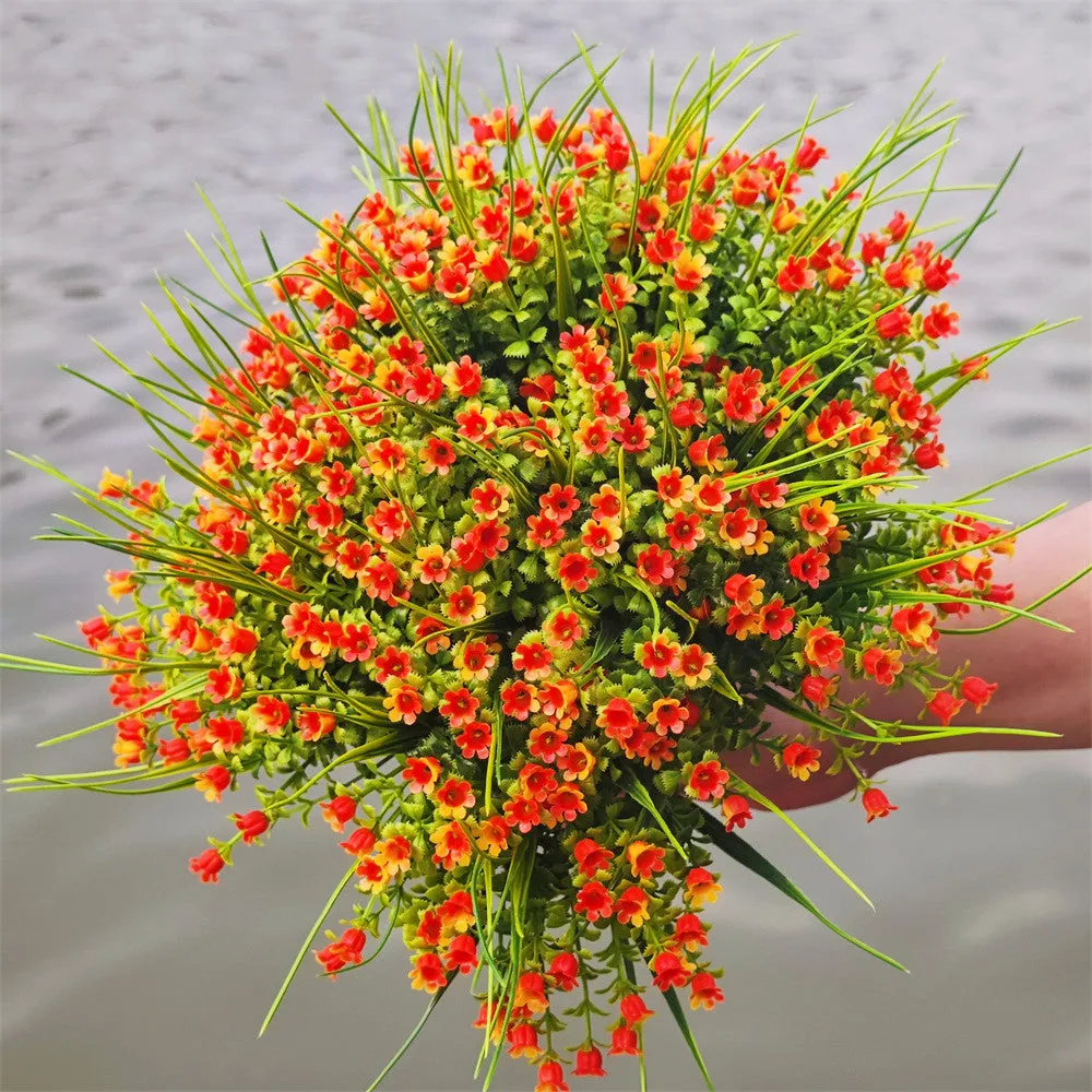 Bulk Exclusive 8 Bundles Lily of The Valley Bush Flowers for Outdoors UV Resistant Plants Wholesale