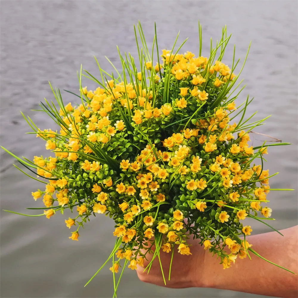 Bulk Exclusive 8 Bundles Lily of The Valley Bush Flowers for Outdoors UV Resistant Plants Wholesale