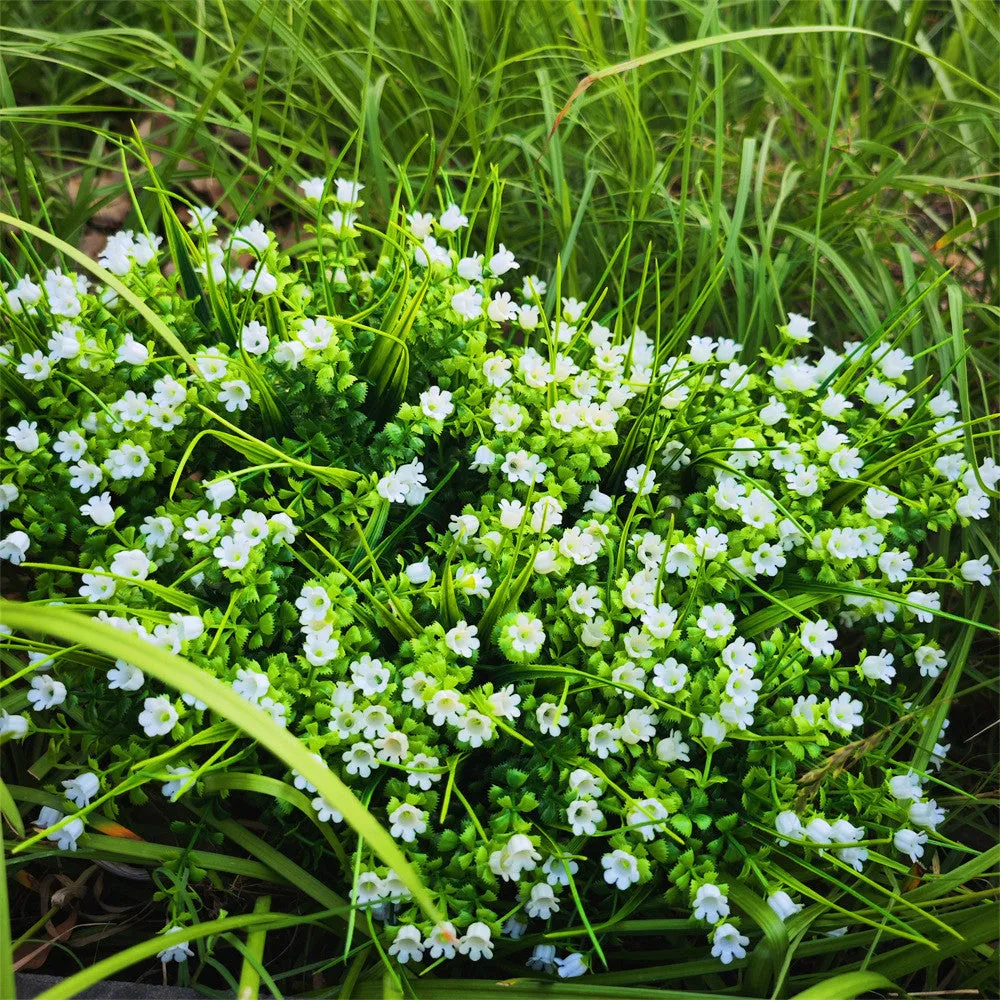 Bulk Exclusive 8 Bundles Lily of The Valley Bush Flowers for Outdoors UV Resistant Plants Wholesale