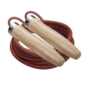 Champion Sports 9 Foot Heavy Weight Leather Ball Bearing Jump Rope