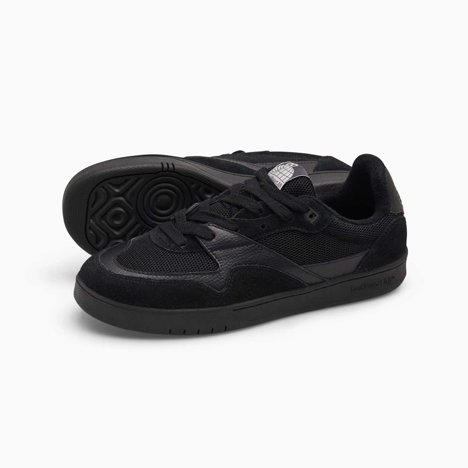 CM002-Lo Suede/Leather/Mesh (Black/Black)