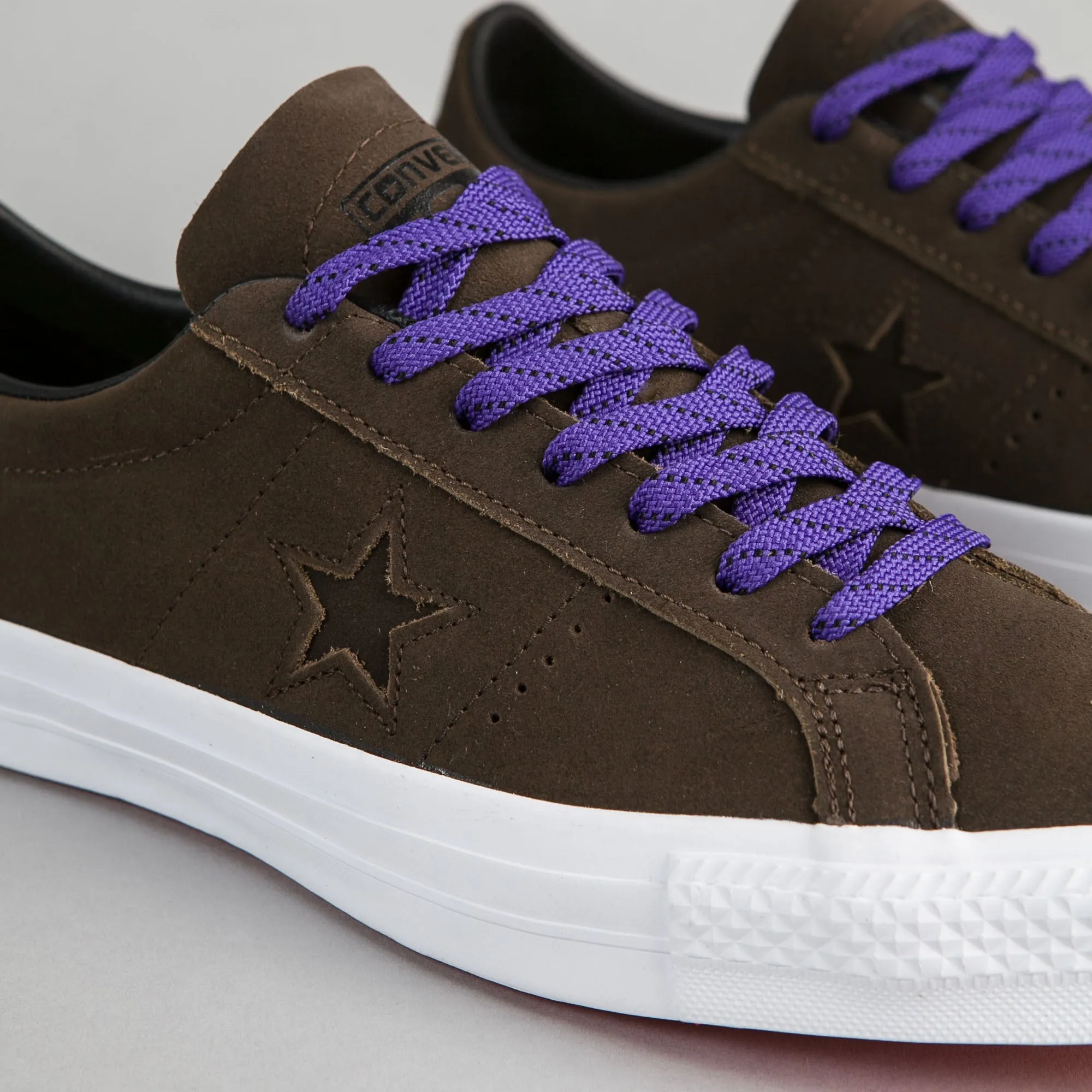 Converse One Star Pro Leather OX Shoes - Hot Cocoa / Black